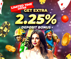 Get Extra 2.25% Deposit Bonus