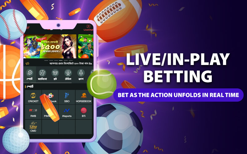 Live/In-Play Betting: Bet as the Action Unfolds in Real Time